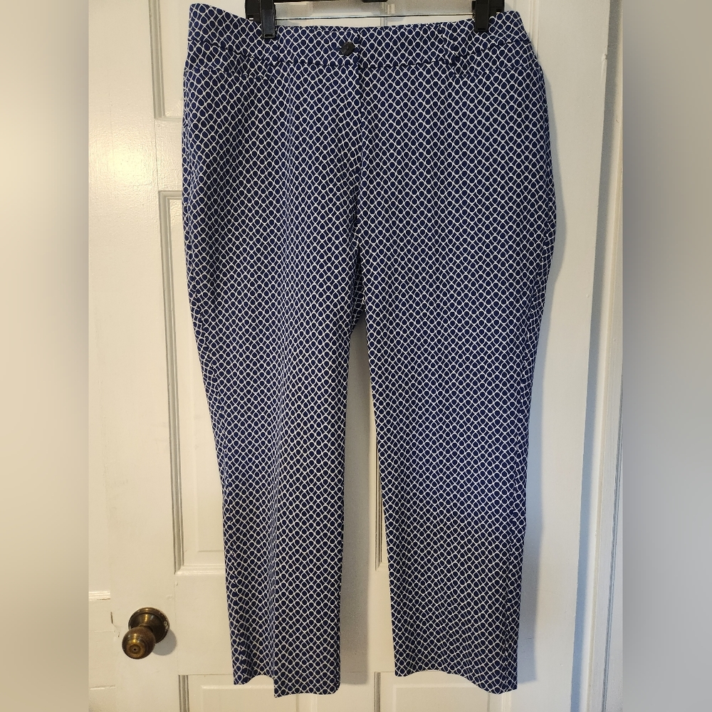 Fun blue and white pants
